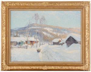 SCHULTZBERG Anshelm 1862-1945,Motiv från Moratrakten (Dalarna),Uppsala Auction SE 2023-03-14