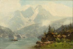 SCHULTZE Carl 1856-1926,Alpine Lake,Stahl DE 2023-06-23