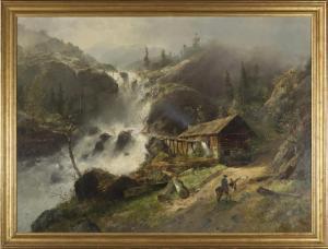 SCHULTZE Carl 1856-1926,Pejzaż górski,1886,Desa Dom Auckcyjny PL 2023-03-25