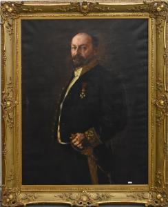 SCHULTZE Max 1845-1926,Portrait d'homme,Rops BE 2020-08-23