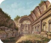 SCHULZ Alois Gustav 1805-1860,Der Diana-Tempel in Nîmes,1838,Schuler CH 2019-12-11