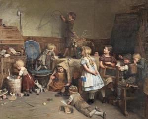 SCHULZ BRIESEN EDUARD 1831-1891,Young Artist - School Recess,1875,Bonhams GB 2019-10-16