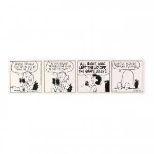 SCHULZ Charles Monroe,Peanuts Daily Comic Strip with Linus and Lucy,1987,Leland Little 2024-02-01