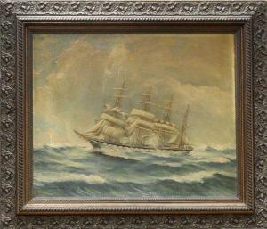 SCHULZ Fritz W 1884-1962,Glan. Graham (Ship at Sea),Clars Auction Gallery US 2009-07-12