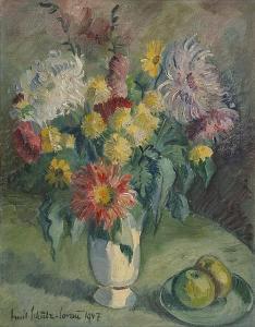 SCHULZ SORAU Emil 1901-1989,Stilleben mit Blumen und Äpfeln,Galerie Bassenge DE 2016-05-28