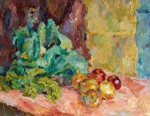 SCHULZE Fritz 1903-1942,Still Life with Apples and Cabbage,Van Ham DE 2015-05-15