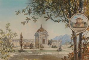 SCHUMANN Albert 1800-1800,Il mausoleo di Alessandro I,1900,Palais Dorotheum AT 2009-04-01
