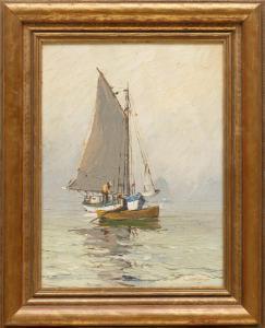 SCHUMANN Paul Richard 1876-1946,Morning Mist: Galveston, Texas,1943,Neal Auction Company 2022-09-10