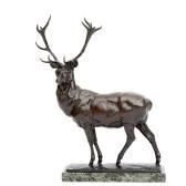 SCHUPPEL Karl,A standing deer,1928,Venduehuis NL 2017-05-16