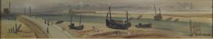 SCHURR Claude 1921-2014,Bateaux de pêche échoués sur la plage,1948,Piasa FR 2011-04-01