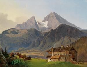 SCHUSTER Ludwig 1820-1880,Alpine Landscape,Palais Dorotheum AT 2014-12-09