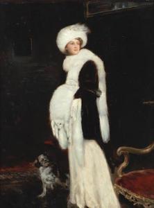 SCHUSTER WOLDAN Raffael 1870-1951,Portrait of a lady in furs,Bonhams GB 2020-03-18