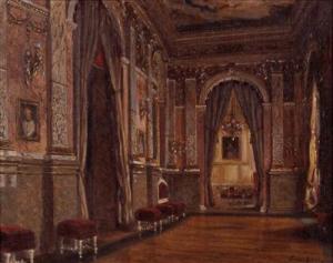 SCHUTZ Franz 1855-1945,"Saal in einem barocken Stadtpalais",Palais Dorotheum AT 2010-11-16