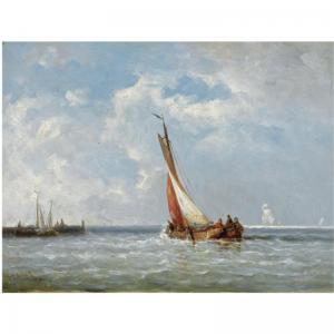 SCHUTZ Jan Frederik 1817-1888,SHIPPING IN AN ESTUARY,1876,Sotheby's GB 2009-04-22