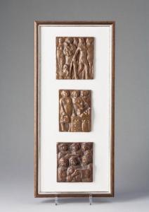 SCHUTZ Robert 1800-1900,Drei Bronzeplaketten,Hargesheimer Kunstauktionen DE 2012-05-12