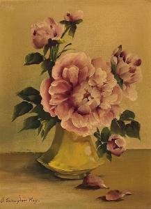 SCHUYLER KEY VIVIAN 1905-1990,Floral Still Life,Shannon's US 2014-10-23