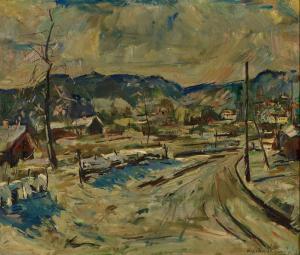 SCHWÄRZLER Karl 1907-1990,Winterlandschaft,Dobiaschofsky CH 2023-11-08