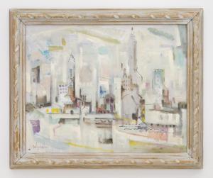 SCHWACHA George 1908-1986,Cityscape,Rachel Davis US 2023-03-25