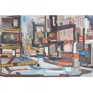 SCHWACHA George 1908-1986,untitled street scene,Ripley Auctions US 2022-06-04