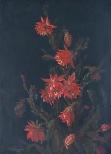 Schwanck Wilhelmine 1844-1908,Flowering cactus,1981,Antonija LV 2017-11-25