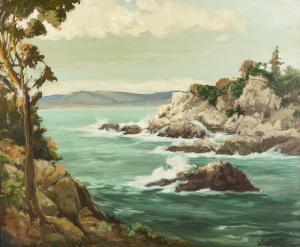 SCHWARTZ Davis Francis 1879-1969,Monterey coast,John Moran Auctioneers US 2018-08-21
