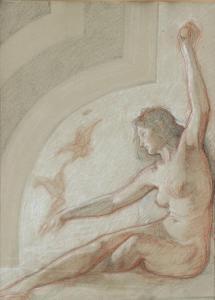 SCHWARTZ Frans 1850-1917,A sitting female nude,Bruun Rasmussen DK 2023-08-21