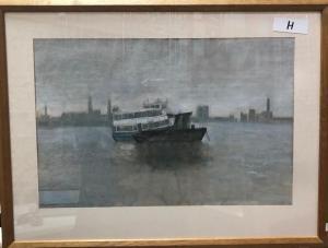 SCHWARTZ Hans 1900-1900,Moored pleasure boat, Greenwich,Andrew Smith and Son GB 2019-12-11
