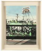 SCHWARTZ Kay,Cows on 7th Avenue,John Moran Auctioneers US 2015-11-17