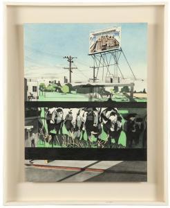 SCHWARTZ Kay,Cows on 7th Avenue,John Moran Auctioneers US 2015-11-17