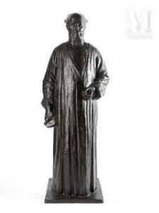 SCHWARTZ RAPHAEL 1884-1942,Portrait d\’Albert Bartholomé en habit de sculpte,1913,Millon & Associés 2021-11-27