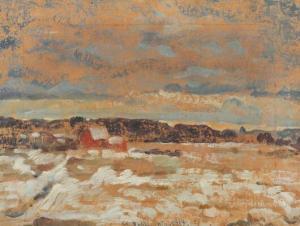 SCHWARTZ Walther 1889-1958,A wintry landscape with cloudy sky,Bruun Rasmussen DK 2017-09-26