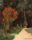 SCHWARZ Alfred 1867-1951,Roses in the park,Palais Dorotheum AT 2016-02-22
