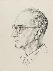 SCHWARZER Ludwig 1912-1989,Herrenporträt Max Pillwein,Palais Dorotheum AT 2015-11-10