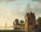 SCHWEICKARDT Hendrik Willem 1746-1797,River landscape,Palais Dorotheum AT 2013-12-10