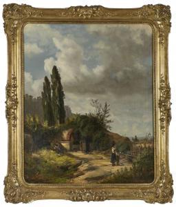 SCHWEINFURTH Ernst 1818-1877,Landschaft mit Figuren,Dobritz DE 2024-03-09