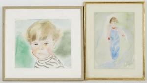 SCHWEITZER Gertrude 1911-1989,Portraits d enfants,1973,Tradart Deauville FR 2018-10-07