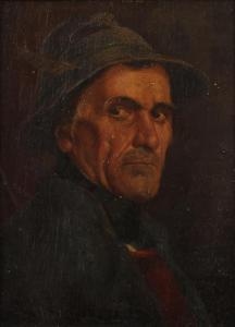 SCHWEITZER Reinhold 1876-1940,Herrenportrait,1920,Mehlis DE 2021-08-26