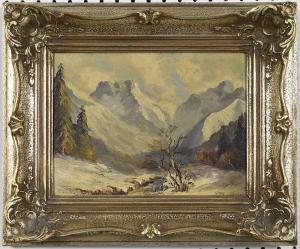 Schwendinger L,Alpine Landscape,Brunk Auctions US 2019-01-25