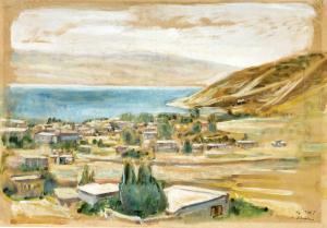 SCHWERIN Ludwig 1897-1983,Sea of Galilee,,1949,Tiroche IL 2011-07-02