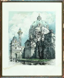 SCHWETZ Karl 1888-1965,Wien - Karlskirche,Allgauer DE 2022-01-13