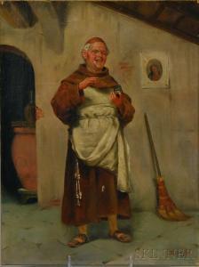 SCHWICKER A 1800-1900,Portrait of a Monk,Skinner US 2014-02-12