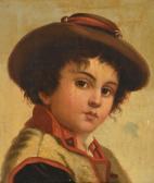 SCHWICKER Carlo,Portrait of a boy,1876,Tennant's GB 2021-05-22