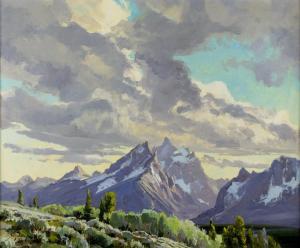 SCHWIERING O. Conrad 1916-1986,Mountain Stillness,Jackson Hole US 2024-02-17