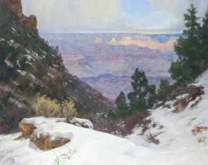 SCHWINDT David 1947,Winter on Bright Trail,Altermann Gallery US 2017-04-06