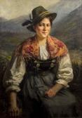 SCHWINDT Karl 1797-1867,Portrait of a girl,Maynards CA 2016-09-28