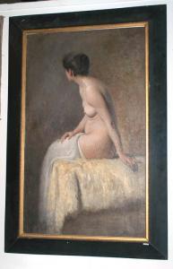 SCHWINGER ALOIS KARL 1864-1937,Sitzender Akt,1894,Galerie Koller CH 2007-03-20
