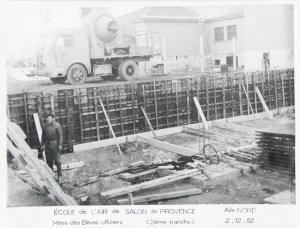 SCIARLI Louis 1925,Construction de l'Ecole de l'air de Salon,1952,Damien Leclere FR 2013-01-26