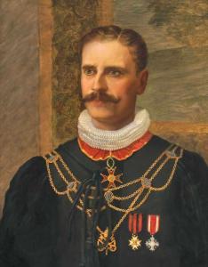 SCIFONI ENRICO 1870-1914,Portrait von Conte Camillo Alessandro Antonini, Le,Schuler CH 2020-03-23