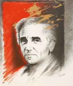 SCIORA Daniel 1945,Portrait de Charles Aznavour,Massol FR 2015-03-11