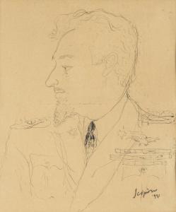 SCIPIONE Gino Bonichi 1904-1933,Ritratto di Italo Balbo,1931,Bertolami Fine Arts IT 2023-02-16
